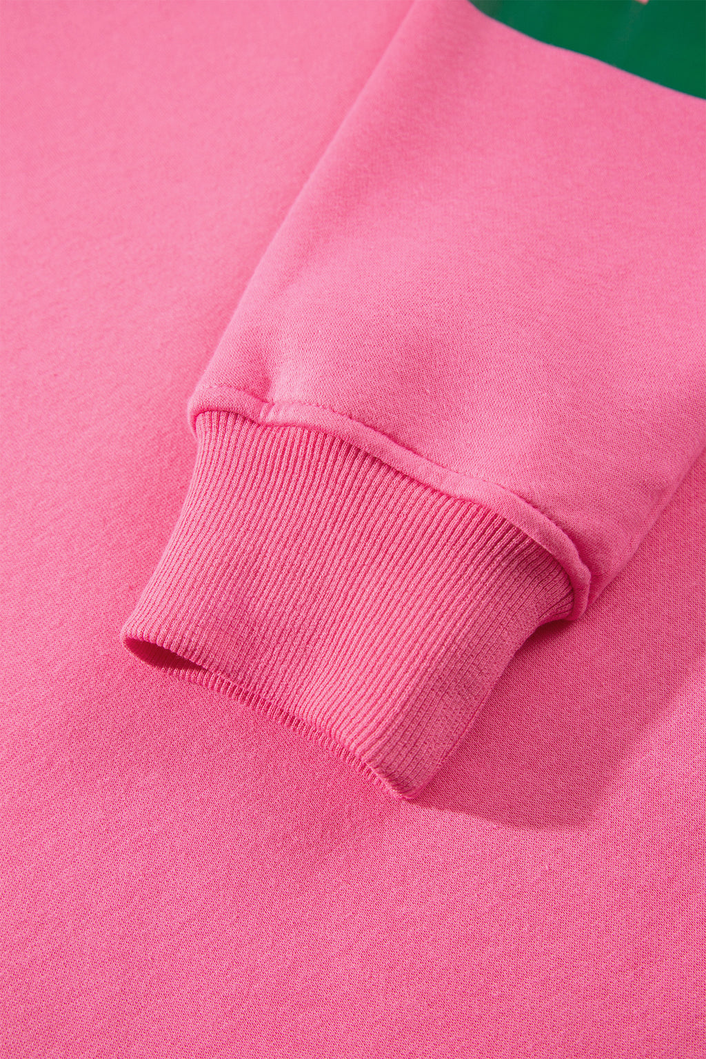 Sachet Pink Slogan Print Round Neck Long Sleeve Sweatshirt